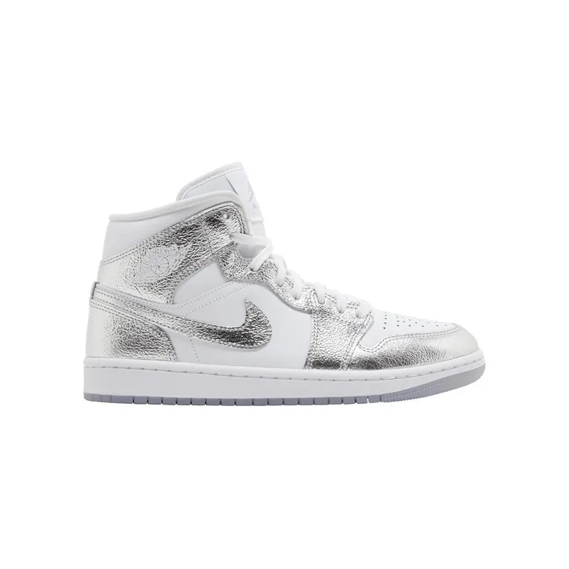 Ψηλά Sneakers Nike Jordan 1 Mid SE Metallic Silver (Women's)