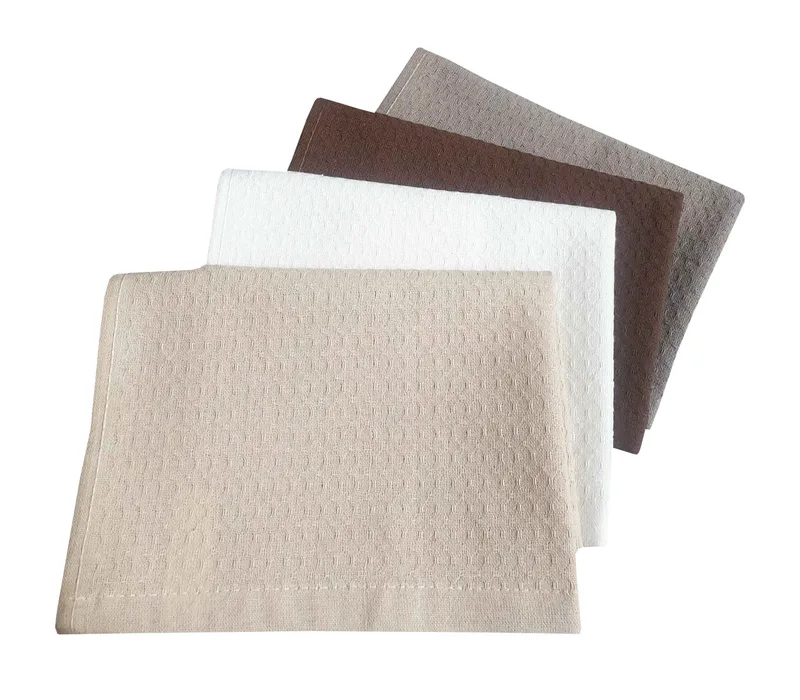 Σετ Ποτηρόπανα 4τεμ.ΚΟΜΒΟΣ Πικέ PLAIN 100% Cotton 40x60 Natural MIX