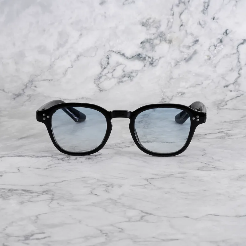 MARK Gradient Sunglasses | Black | Gradient Blue Shades | Explicit Poets Sunglasses