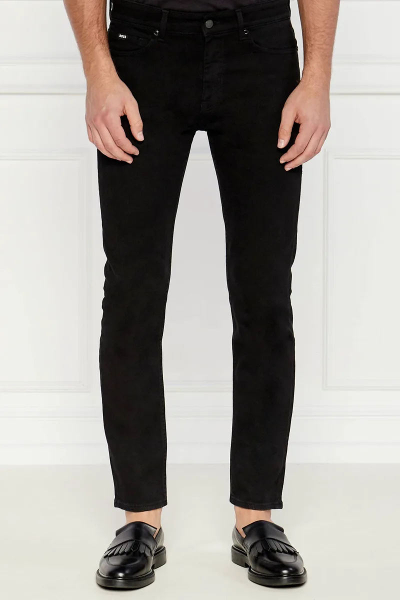 BOSS ΠΑΝΤΕΛΟΝΙ JEANS DELAWARE SLIM FIT ΜΑΥΡΟ