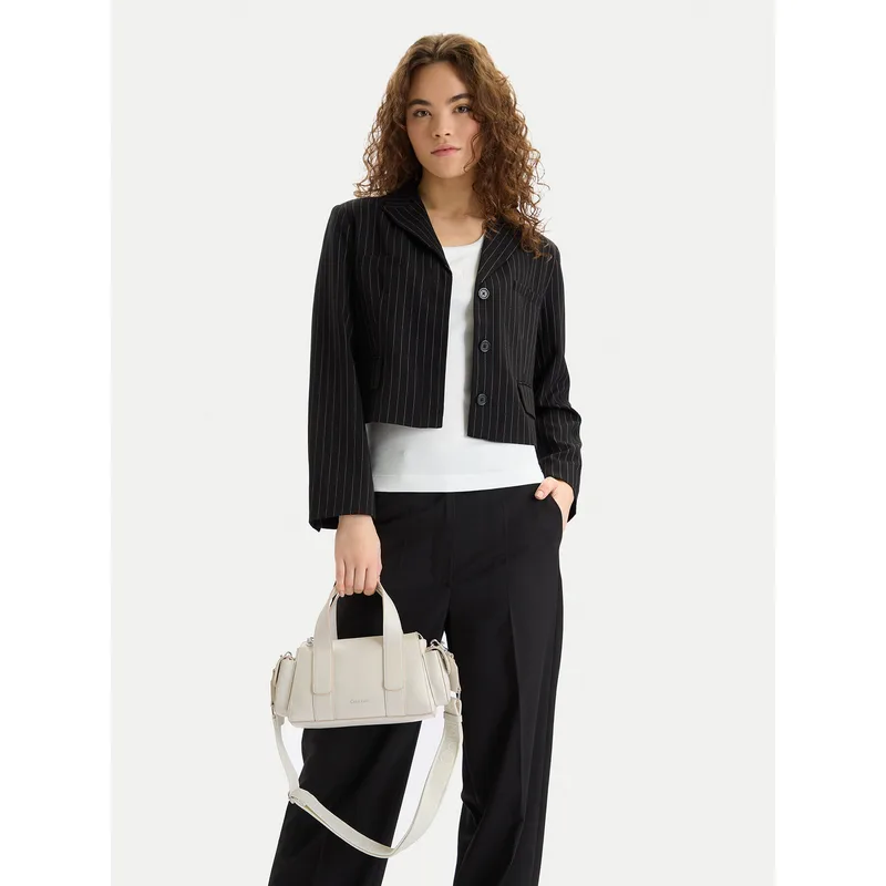 Τσάντα Calvin Klein Webbing Strap Pocket Bag LV04F3291G Λευκό