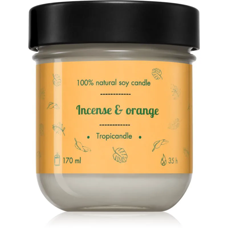 Tropicandle Incense & Πορτοκαλί αρωματικό κερί 170 ml