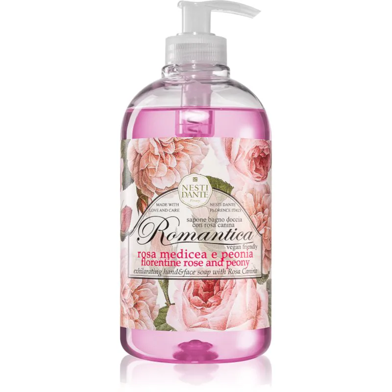 Nesti Dante Romantica Florentine Rose and Peony υγρό σαπούνι για τα χέρια 500 ml