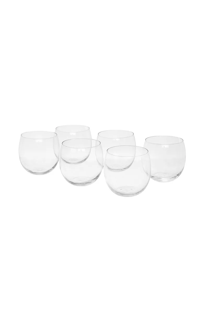 Coincasa σετ από 6 γυάλινα Bubbly σφηνοπότηρα 4 x 3,5 cm - 006726744 Διάφανο