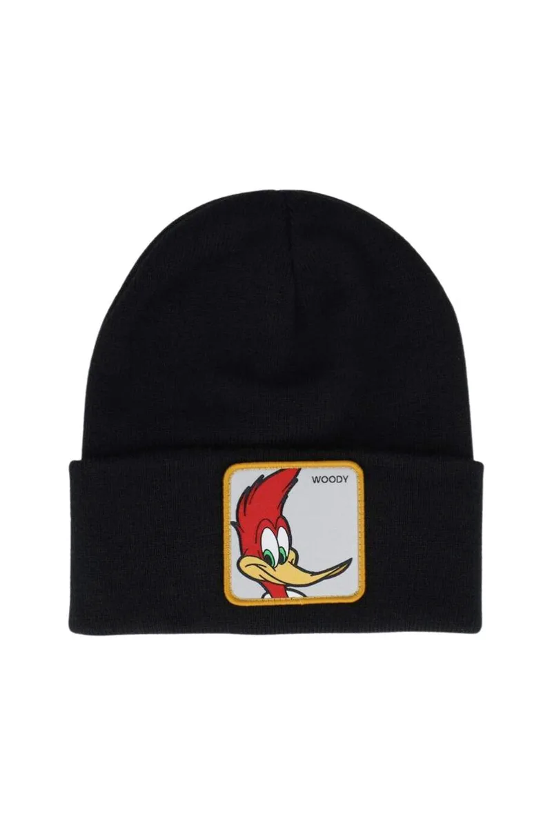 CAPSLAB Σκούφος Unisex CL/WWP/1/BON1/WOO1 – Μαύρος Woody Woodpecker-CL/WWP/1/BON1/WOO1-BLACK