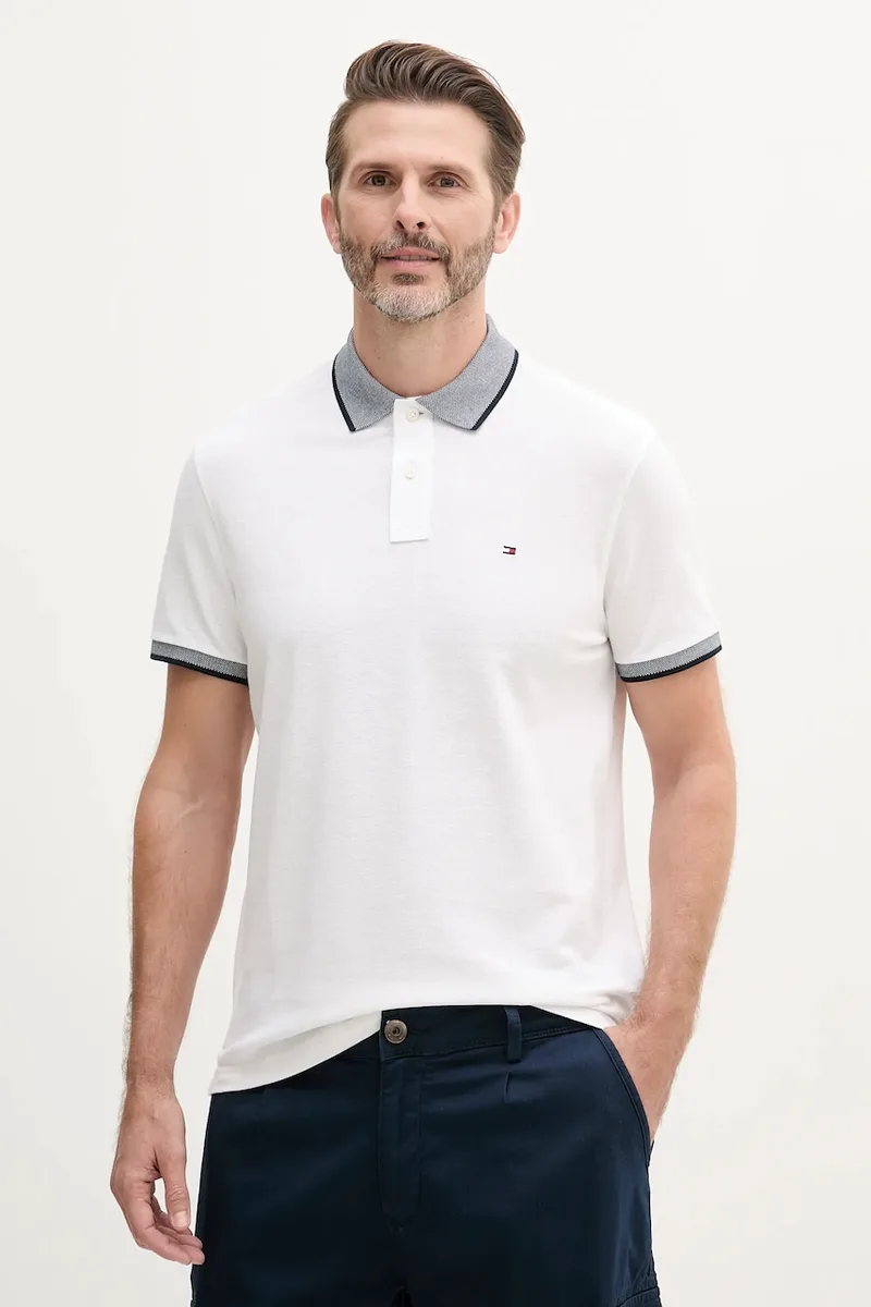 Tommy Hilfiger πόλο ανδρικό με πρόσμιξη λινού