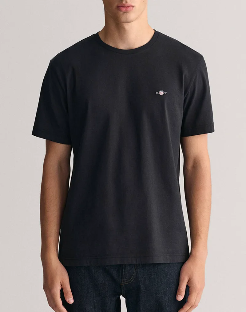GANT ΜΠΛΟΥΖΑ ΚΜ REG SHIELD SS T-SHIRT 3G2003184-5 Black