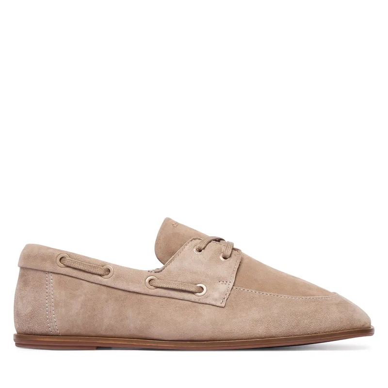 Κλειστά παπούτσια Calvin Klein Ess Boatshoe Suede HW0HW03290 Γκρι