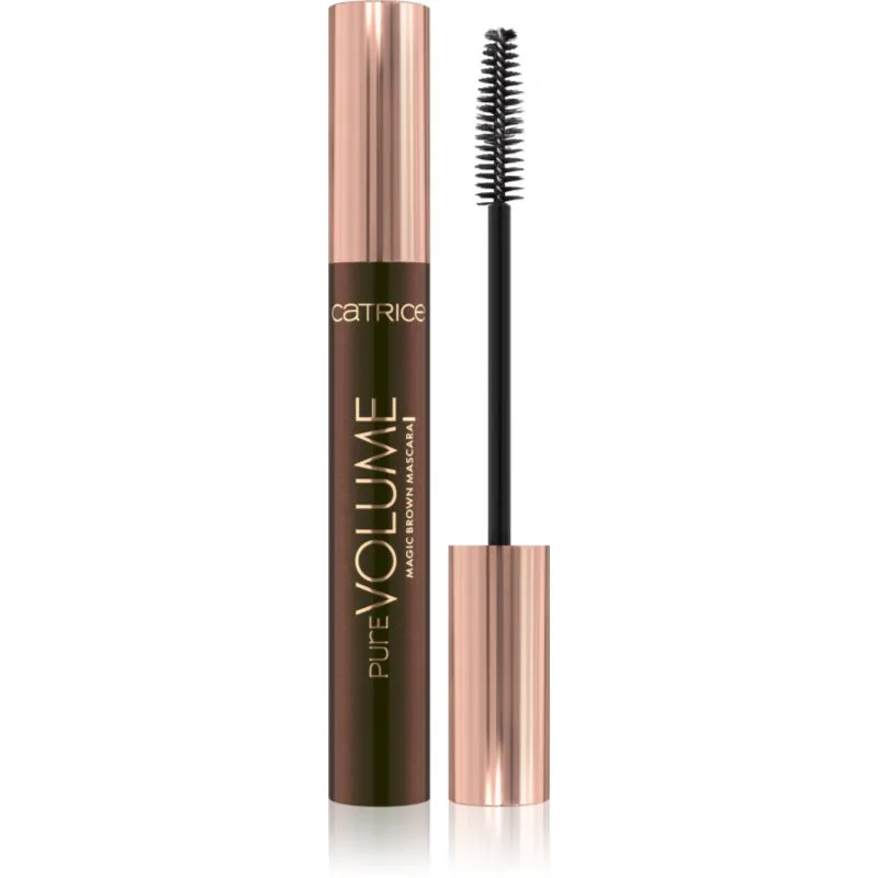 Catrice Pure Volume Magic Brown μάσκαρα για επιμήκυνση, περιστροφή και όγκο απόχρωση 010 Brown 10 ml