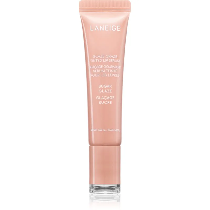 LANEIGE Glaze Craze Tinted Lip Serum βάλσαμο για τα χείλη με χρώμα απόχρωση Sugar Glaze 12 γρ
