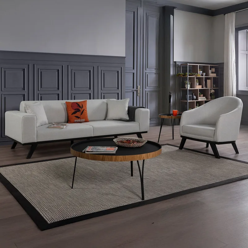 Τριθέσιος Καναπές-Κρεβάτι Leon 3 Seater - Light Grey 560Are2916 (92x77x222)