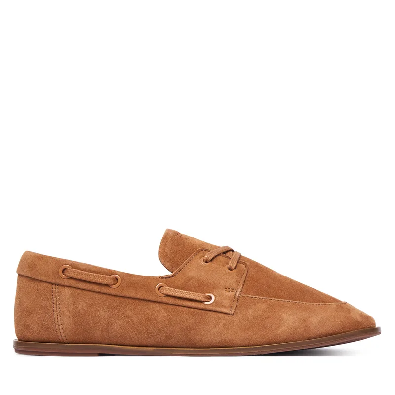 Κλειστά παπούτσια Calvin Klein Ess Boatshoe Suede HW0HW03290 Καφέ