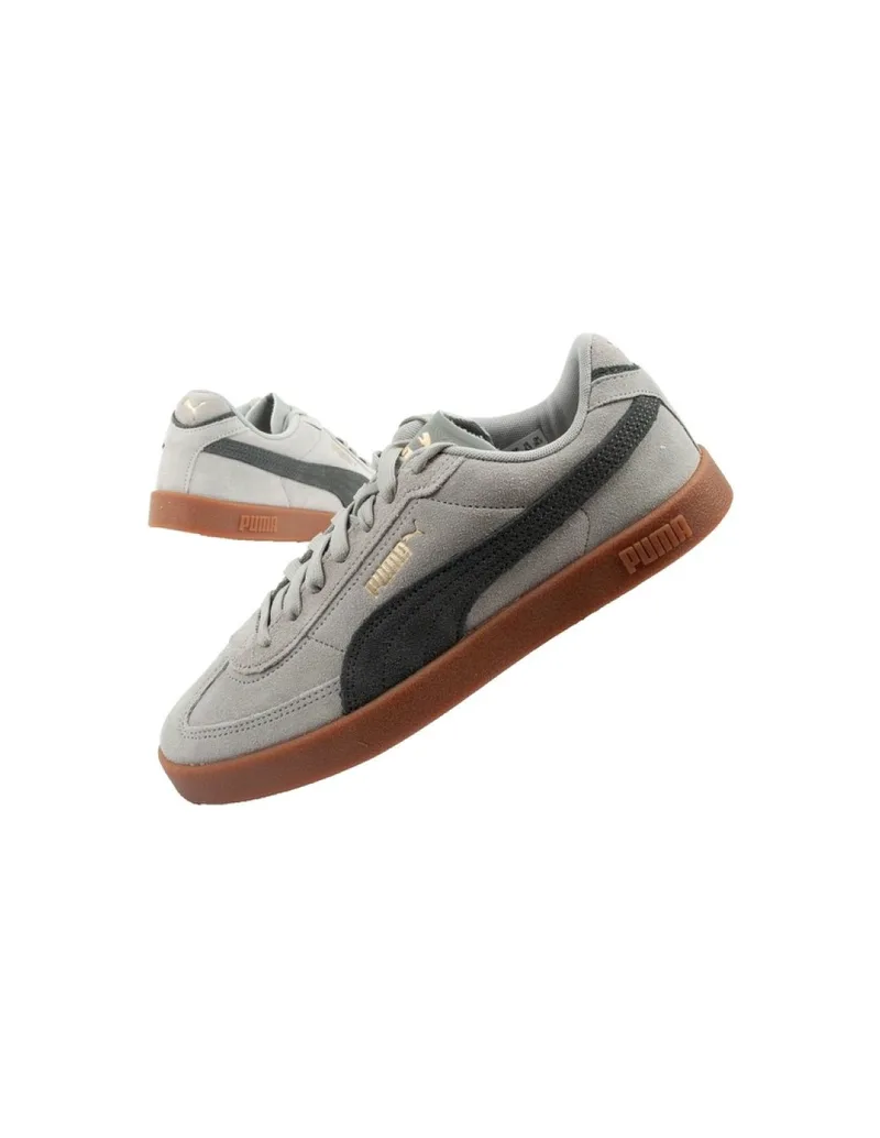 Puma Club II Era men's sports shoes leather sneakers gray