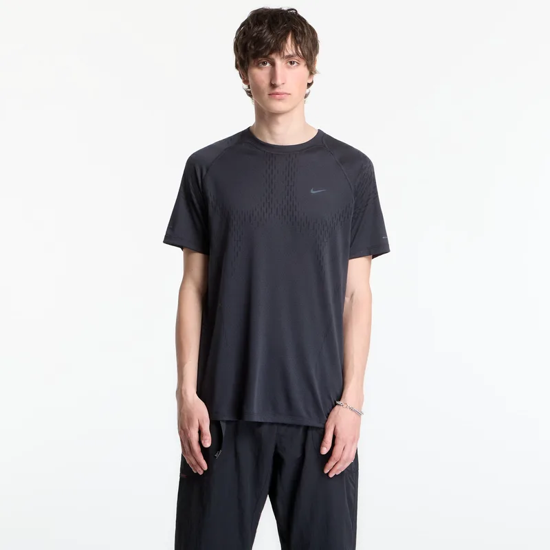 T-shirt Nike Stride Plus Men's Dri-FIT ADV Short-Sleeve Running Top Off Noir/ Black/ Refblk XL