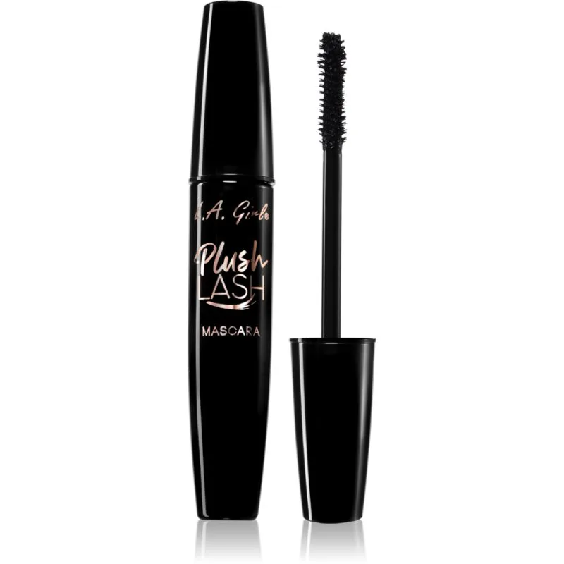 L.A. Girl Cosmetics Plush Lash μάσκαρα για όγκο και περιστροφή των βλεφαρίδων απόχρωση Blackest Black 10 γρ