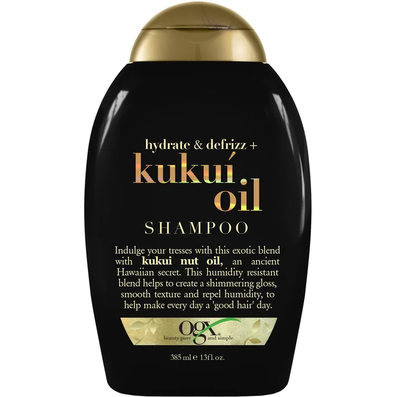 OGX Kukui Oil Shampoo Hydrate & Defrizz Σαμπουάν Ενυδάτωσης, Κατά του Φριζαρίσματος 385ml