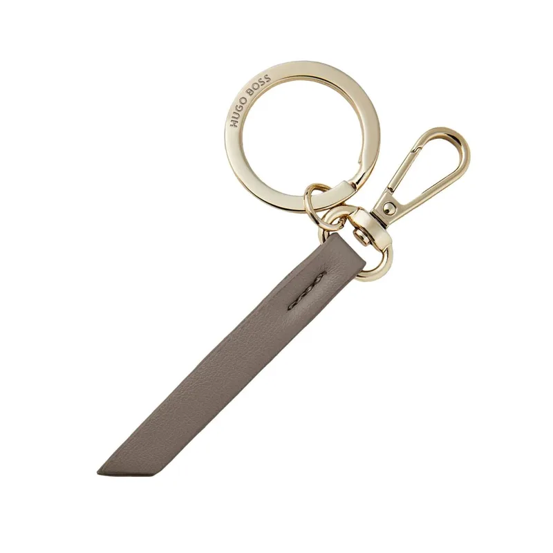 HUGO BOSS Key Ring Triga Taupe Μπρελόκ HAK311H