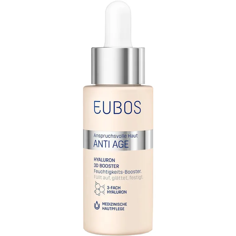 Eubos Anti Age Hyaluron 3D Booster Εντατικός Ορός Ενυδάτωσης με Υαλουρονικό Οξύ που Γεμίζει, Λειαίνει & Συσφίγγει 30ml