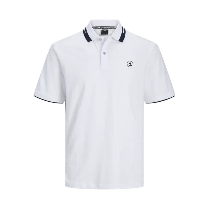 Πόλο πικέ μπλουζάκι "Cohass Logo",by Jack&Jones - White