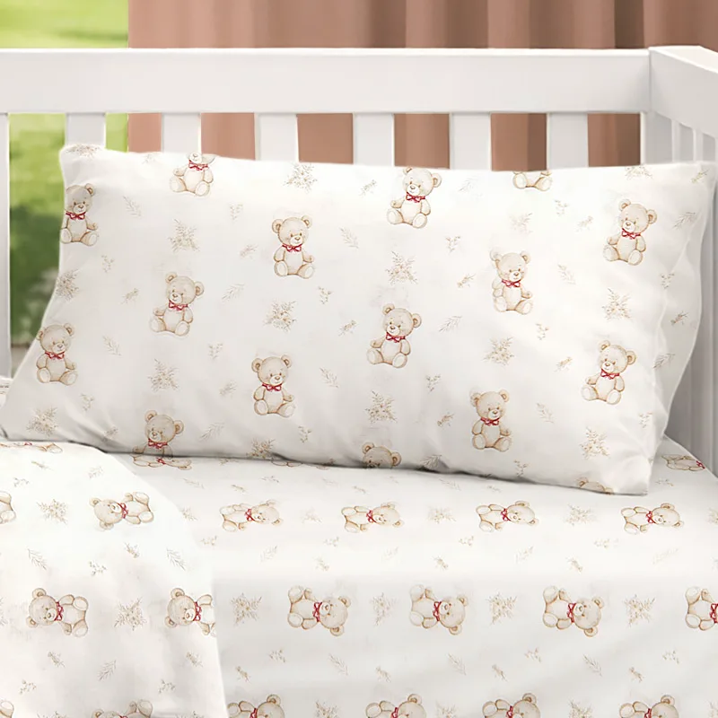Βρεφική Μαξιλαροθήκη 35x45 Dimcol Newborn Bear 716 Μπεζ