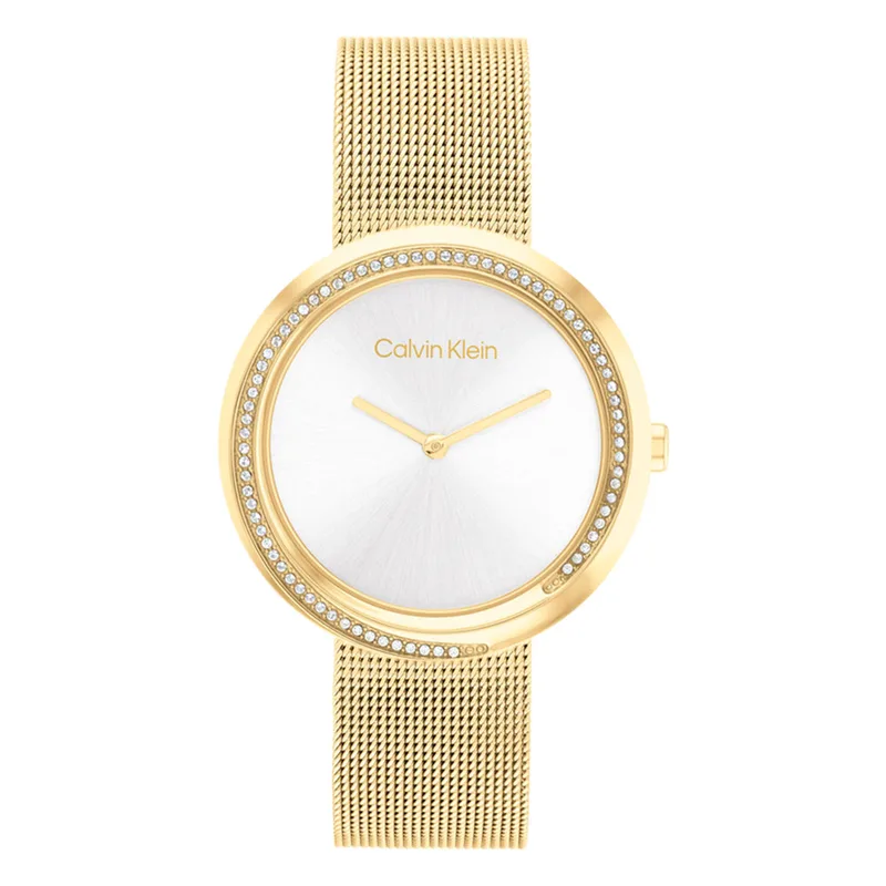Calvin Klein Crystals Χρυσό Stainless Steel Bracelet 25200150
