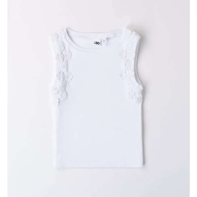 Μπλούζα μακό ριπ κορίτσι I DO-48868-0113-White
