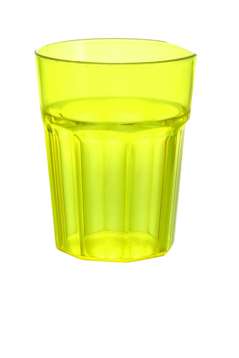 Ποτήρι Πλαστικό Νερού - Αναψυκτικού Polystyrene Yellow 320ml