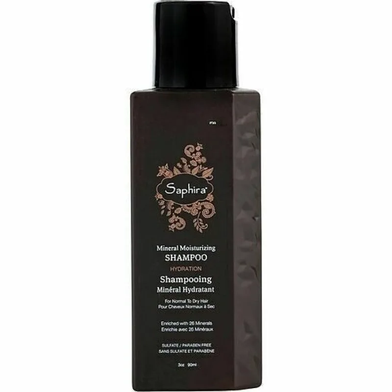 Saphira, Mineral, hair shampoo, for hydration, 90 ml