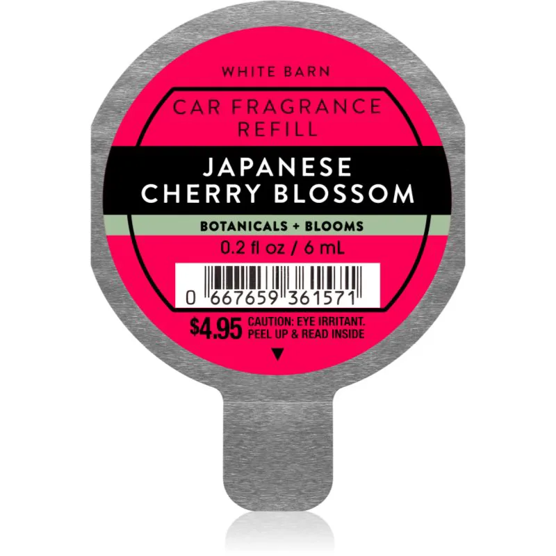 Bath & Body Works Japanese Cherry Blossom άρωμα για αυτοκίνητο γέμιση 6 ml