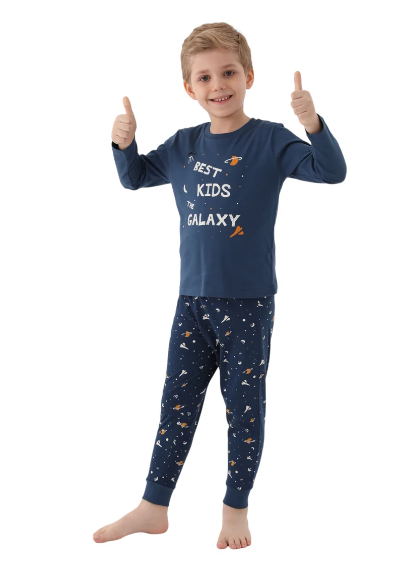 Πιτζαμα παιδική Rolypoly Galaxy RP3177K-Μπλε Σκούρο