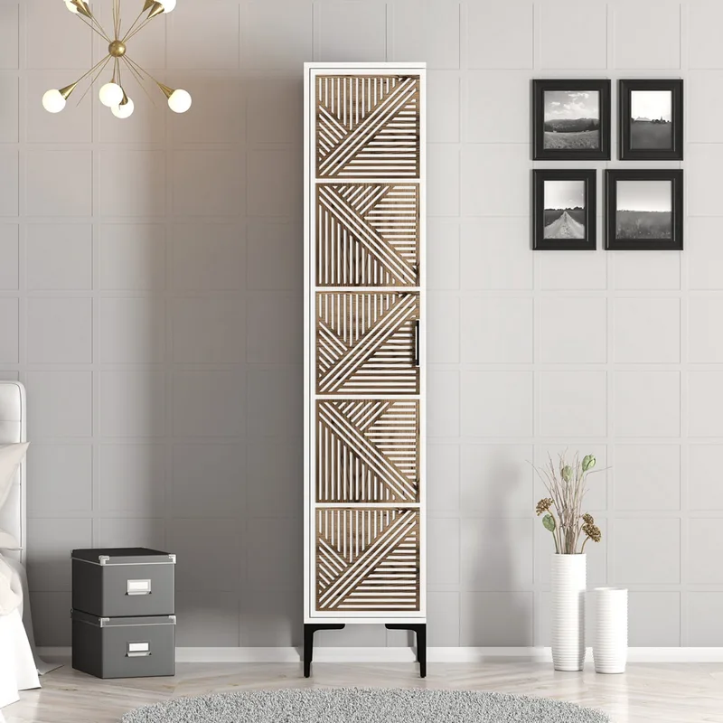Ντουλάπα Ρούχων Kumsal P - White 845Hct5403 (40x201,4x47,5 cm)
