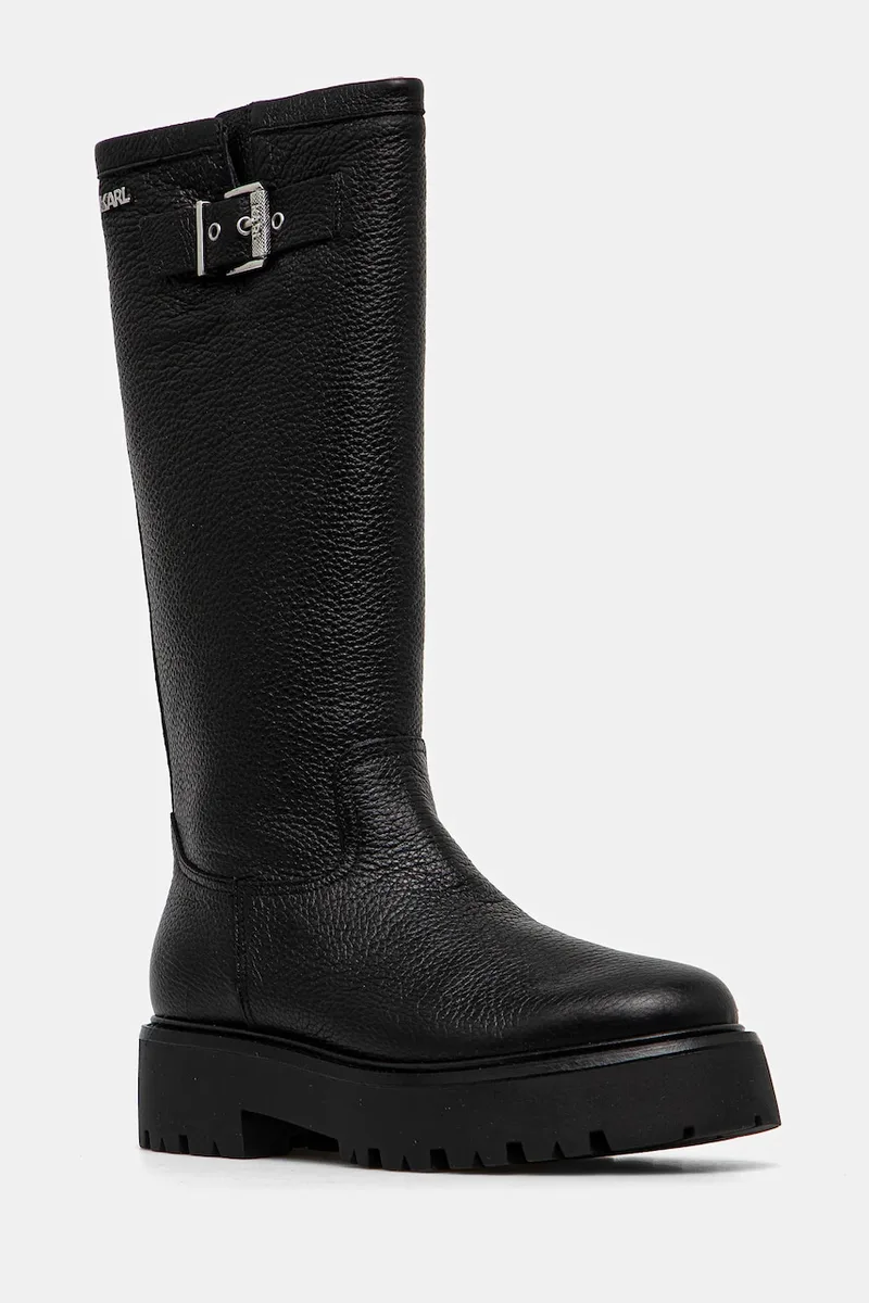 Δερμάτινες μπότες Karl Lagerfeld BURLY BIKER