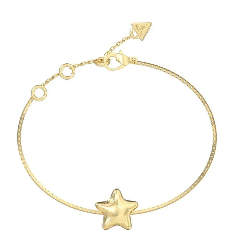 GUESS STEEL Βραχιόλι από Ανοξείδωτο ατσάλι Χρυσό JUBB05546JWYGL