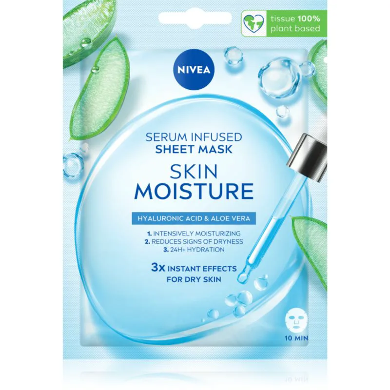 NIVEA Skin Moisture υφασμάτινη μάσκα ενυδάτωσης 1 τμχ