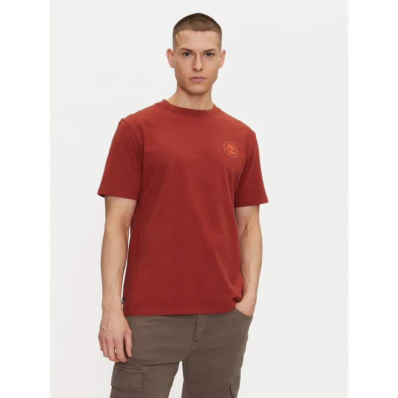 Timberland T-Shirt TB0A6DPD Κόκκινο Regular Fit