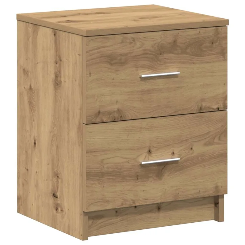 vidaXL Κομοδίνο με 2 Συρτάρια σε Χρώμα Δρυς Artisan 40x36x50 εκ.