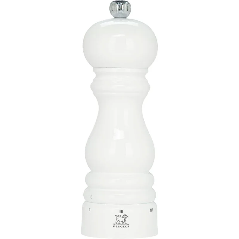Peugeot Paris uSelect Salt Mill 18 cm, White Lacquered Wood