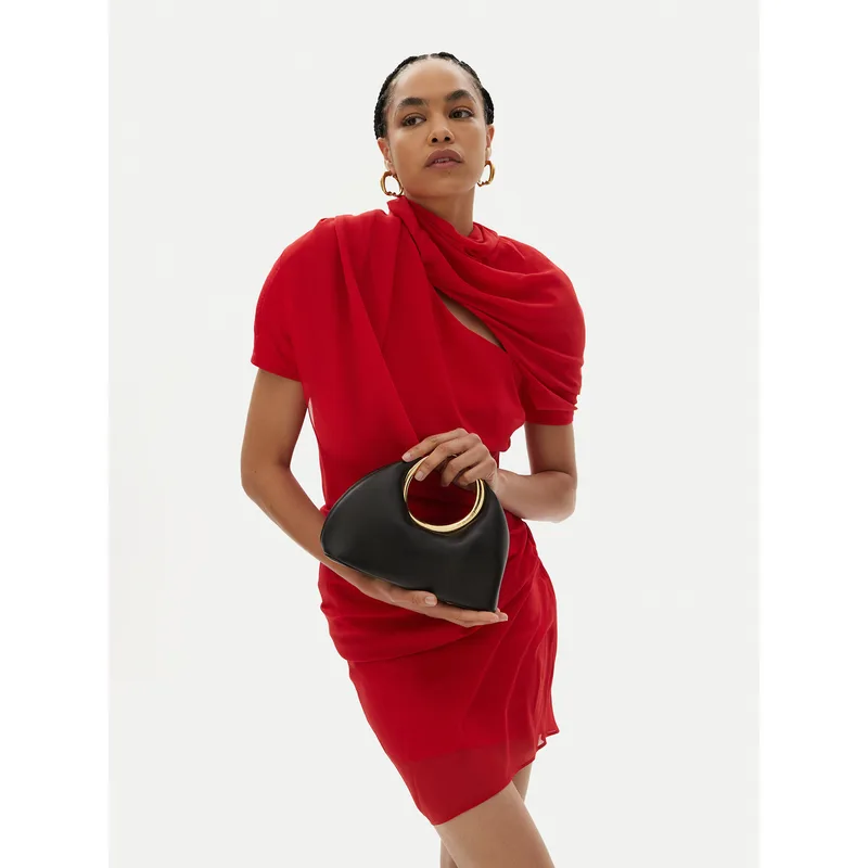 Τσάντα JACQUEMUS Mini ring handbag 241BA395 Μαύρο