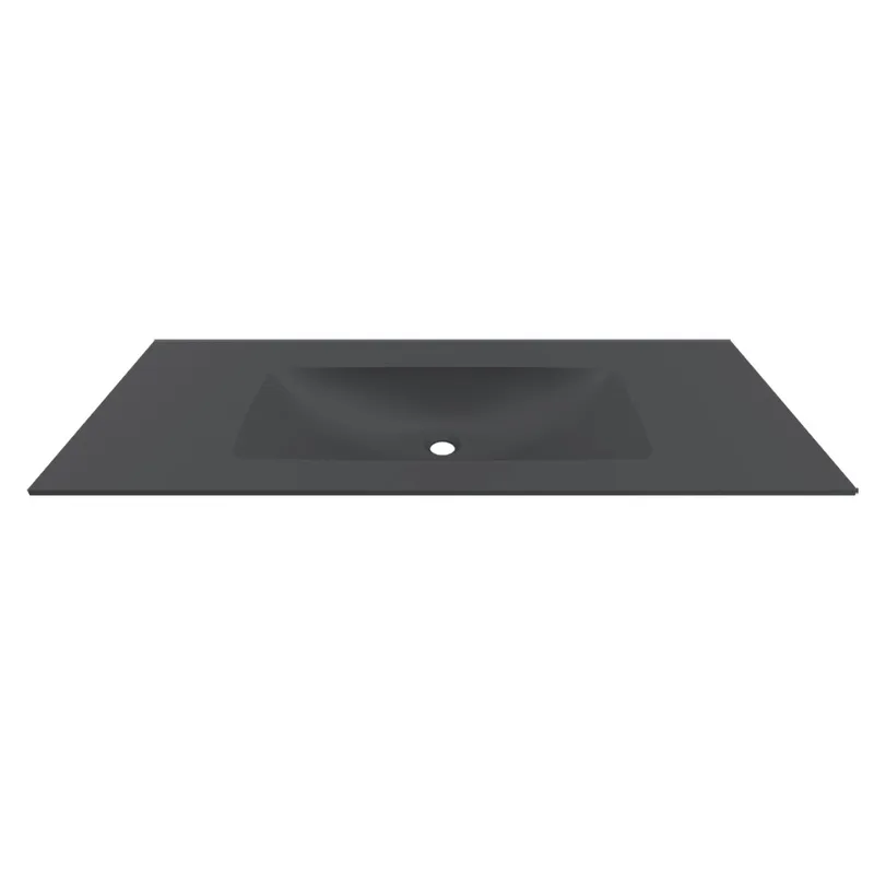 Νιπτήρας Επίπλων Elleci Deciso 120 Keratek BDDEC 120BK Μαύρο Ματ (120x46.5cm)