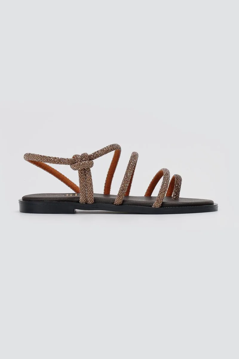 Estil Rhinestone Sandals - NK-021 & 1001021 & 26NK-021 - Bronze