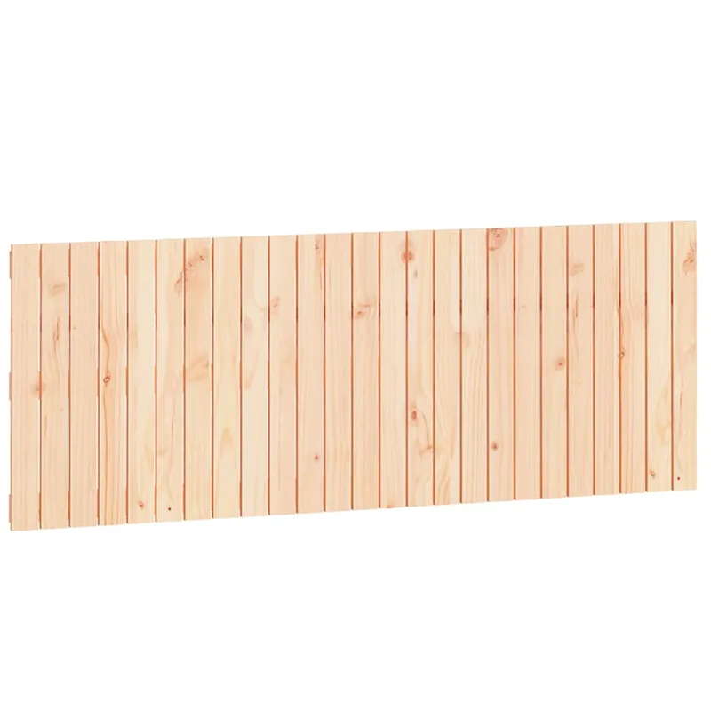 vidaXL Κεφαλάρι Επιτοίχιο 159,5x3x60 εκ. από Μασίφ Ξύλο Πεύκου