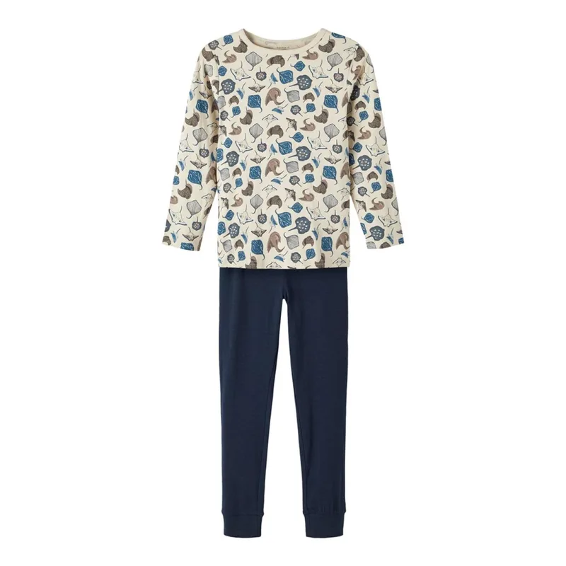 Πιτζάμα μακό αγόρι name it-13211578-Dark Sapphire-organic cotton