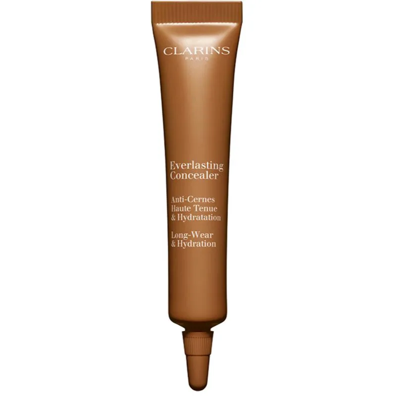 Clarins Everlasting Concealer Long-Wear & Hydration ενυδατικός διορθωτής για την αντιμετώπιση των μαύρων κύκλων απόχρωση 04 deep 12 ml
