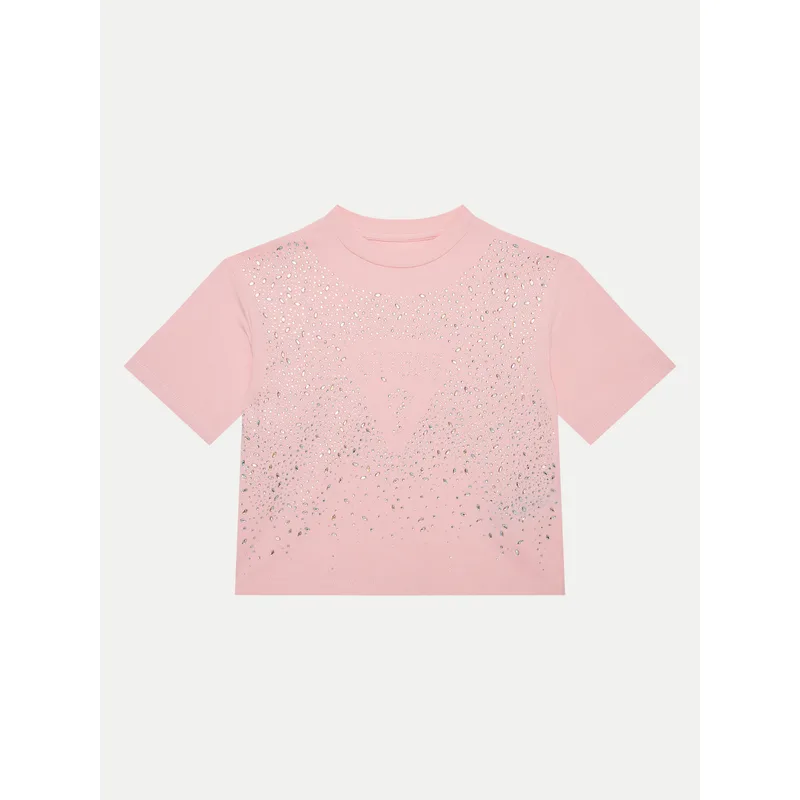 Guess T-Shirt J5RI13 K6YW4 Ροζ Boxy Fit