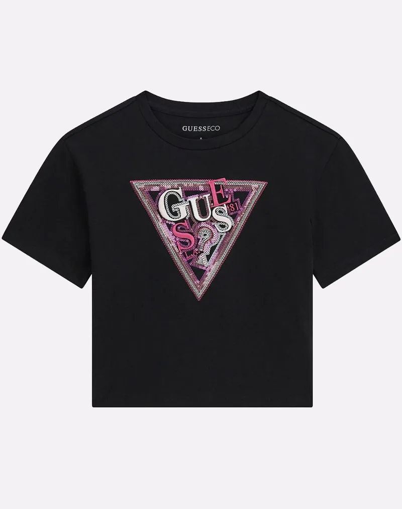 GUESS MIDI SS T-SHIRT ΜΠΛΟΥΖΑ ΠΑΙΔΙΚΟ GIRL J6GI24K6YW4-JBLK JetBlack
