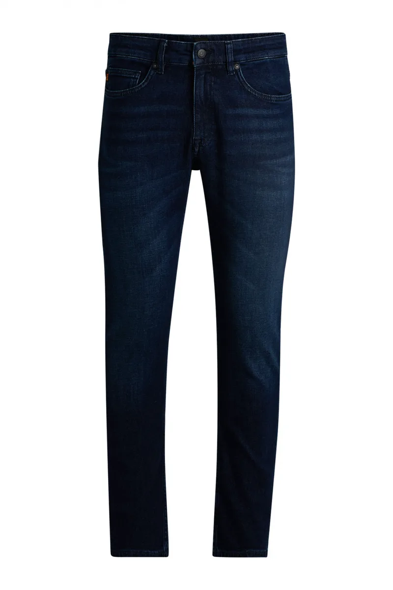 BOSS CASUAL ΠΑΝΤΕΛΟΝΙ JEANS SLIM FIT DELAWARE BO ΣΚΟΥΡΟ ΜΠΛΕ