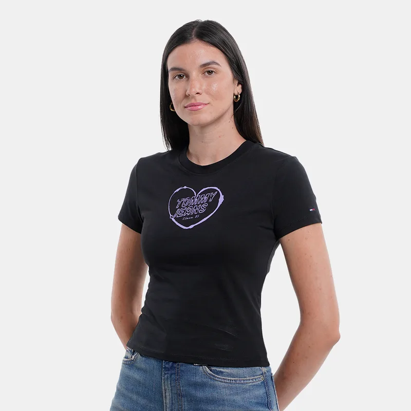 Tommy Jeans Heart Γυναικείο T-Shirt (9000243735_1469)