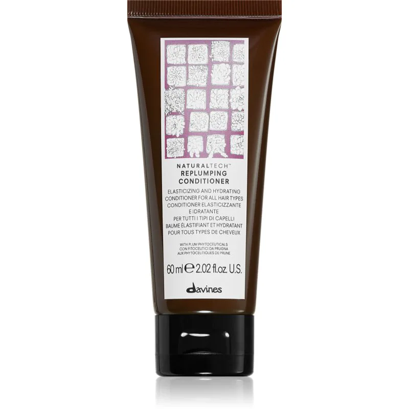 Davines Naturaltech Replumping Conditioner ενυδατικό μαλακτικό για εύκολο χτένισμα μαλλιών 60 ml