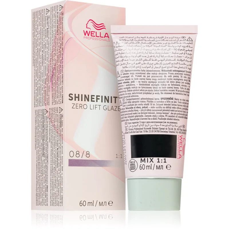 Wella Professionals Shinefinity Zero Lift Glaze ημιμόνιμη βαφή μαλλιών απόχρωση 08/8 - Blue Pearl 60 ml