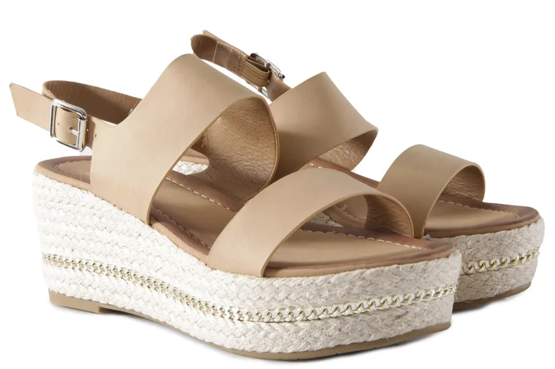 Πλατφόρμες Feng Shoe Sandal Platform Mid Heel AD5310-20-CAMEL Γυναικείο